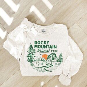 NEW - Rocky Mountain National Park Long Sleeve Tee - Oat Collective